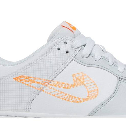 Nike Dunk Low 3D Swoosh White Grey - DR0171-100