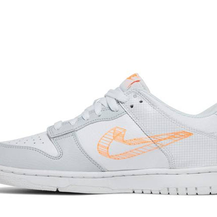 Nike Dunk Low 3D Swoosh White Grey - DR0171-100