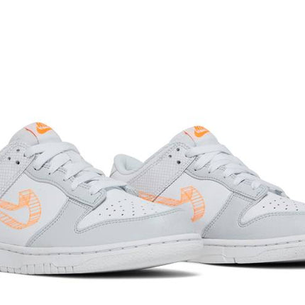 Nike Dunk Low 3D Swoosh White Grey - DR0171-100