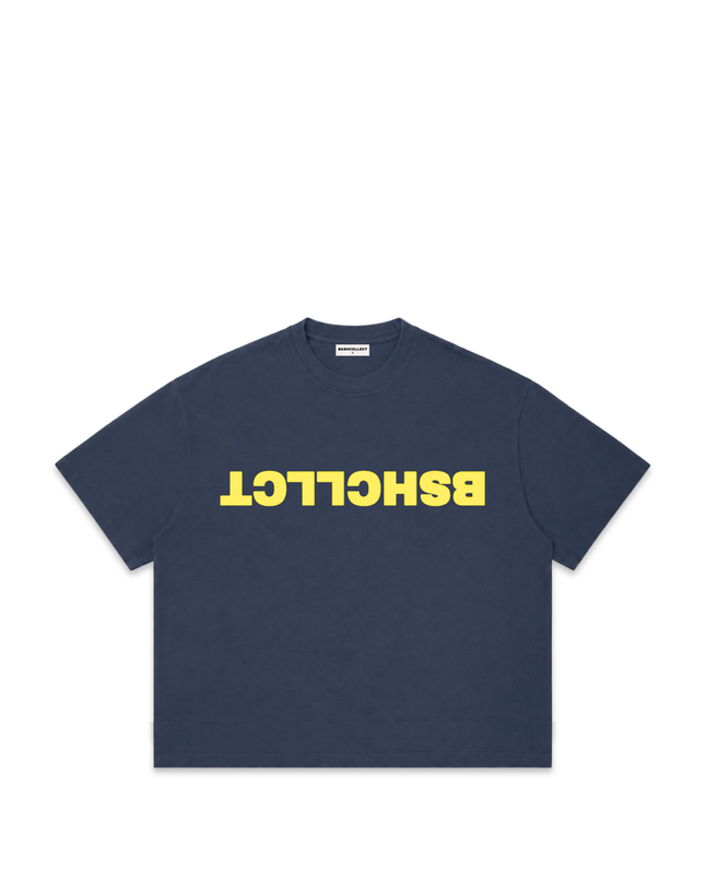 DECODED TEE - DARK BLUE / YELLOW