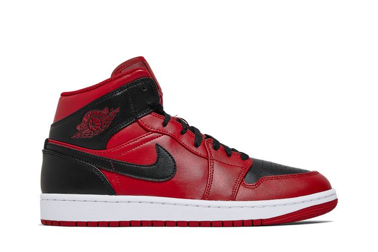 Air Jordan Air Jordan 1 Mid Reverse Bred - 554724-660 / 554725-660