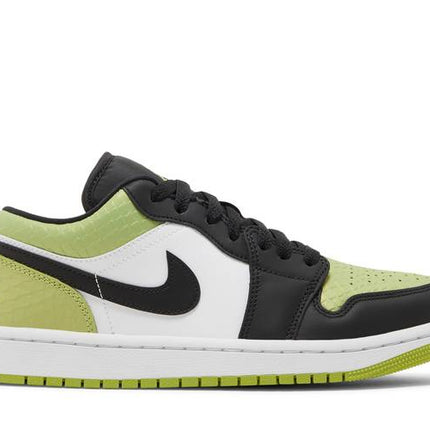 Air Jordan Air Jordan 1 Low Vivid Green Snakeskin - DX4446-301