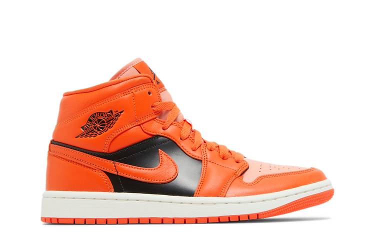 Air Jordan Air Jordan 1 Mid Orange Black - DM3381-600