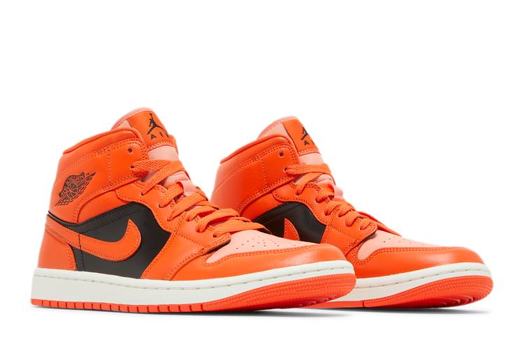 Air Jordan Air Jordan 1 Mid Orange Black - DM3381-600