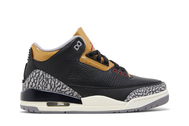 Air Jordan Air Jordan 3 Retro Black Cement Gold - CK9246-067