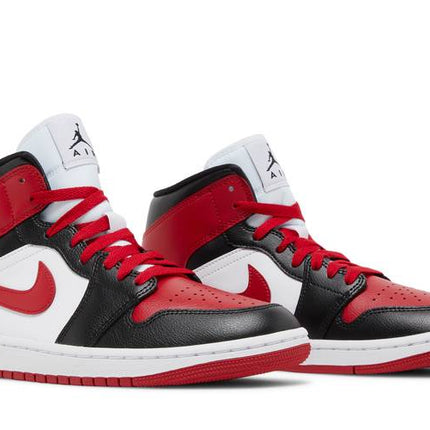 Air Jordan Air Jordan 1 Mid White Bred Toe - BQ6472-079