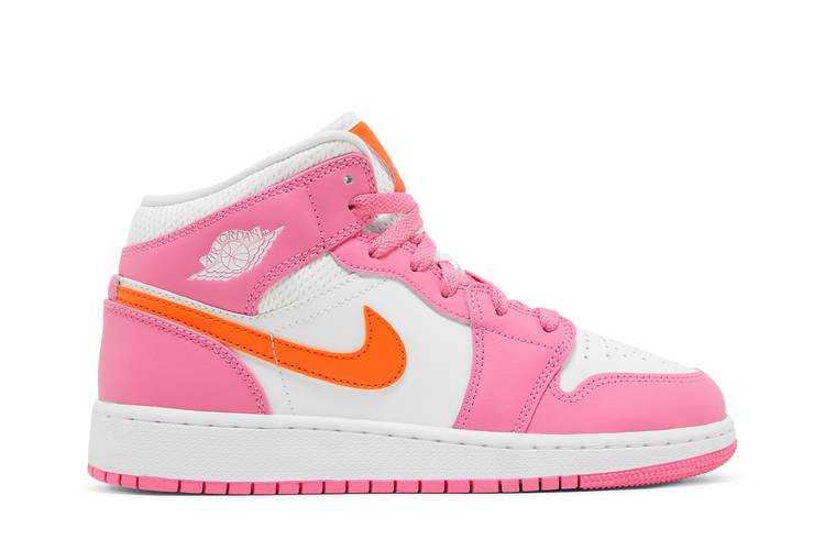 Air Jordan Air Jordan 1 Mid Pinksicle Safety Orange - DX3240-681