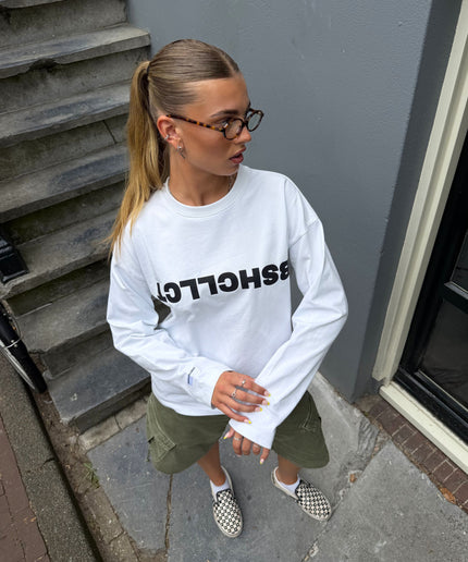 DECODED LONGSLEEVE - BLANC