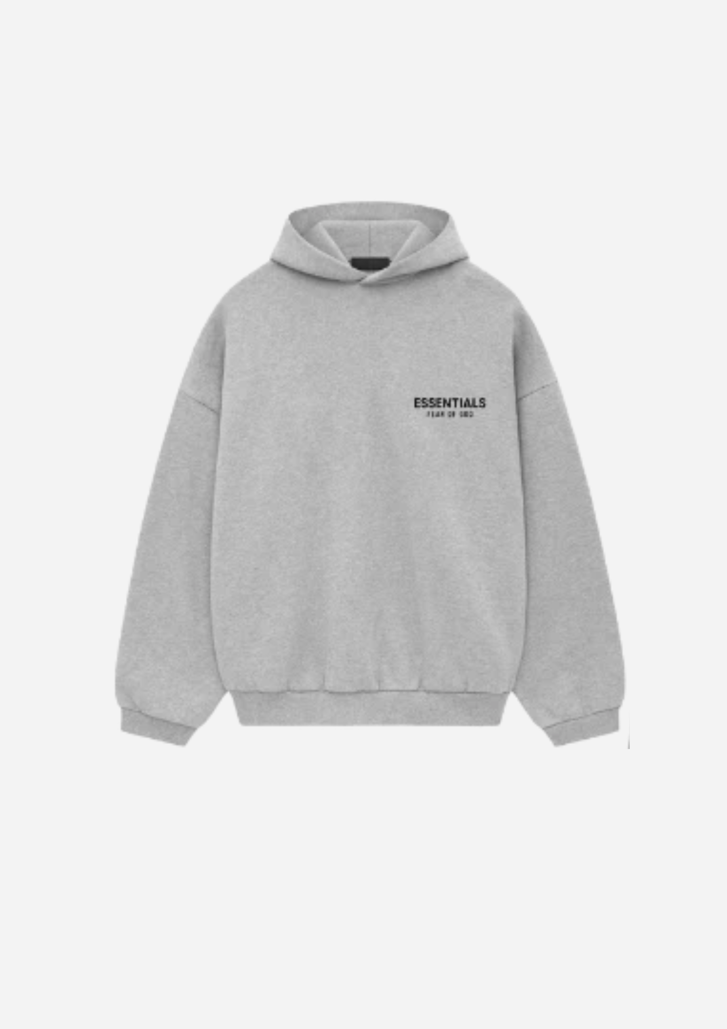 Fear of God Essentials Black Light Heather Hoodie