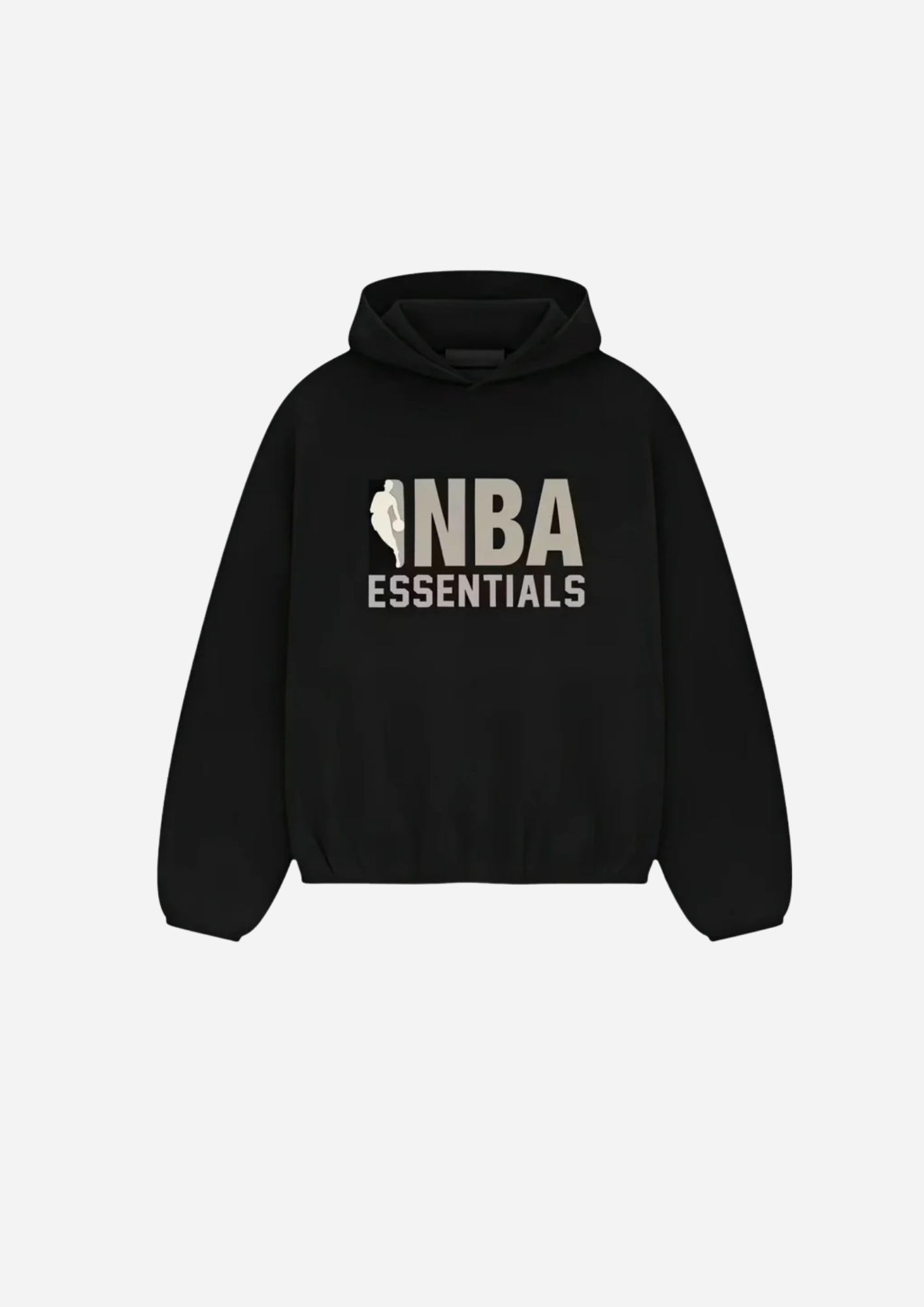 Fear of God Essentials NBA Black Grey Hoodie