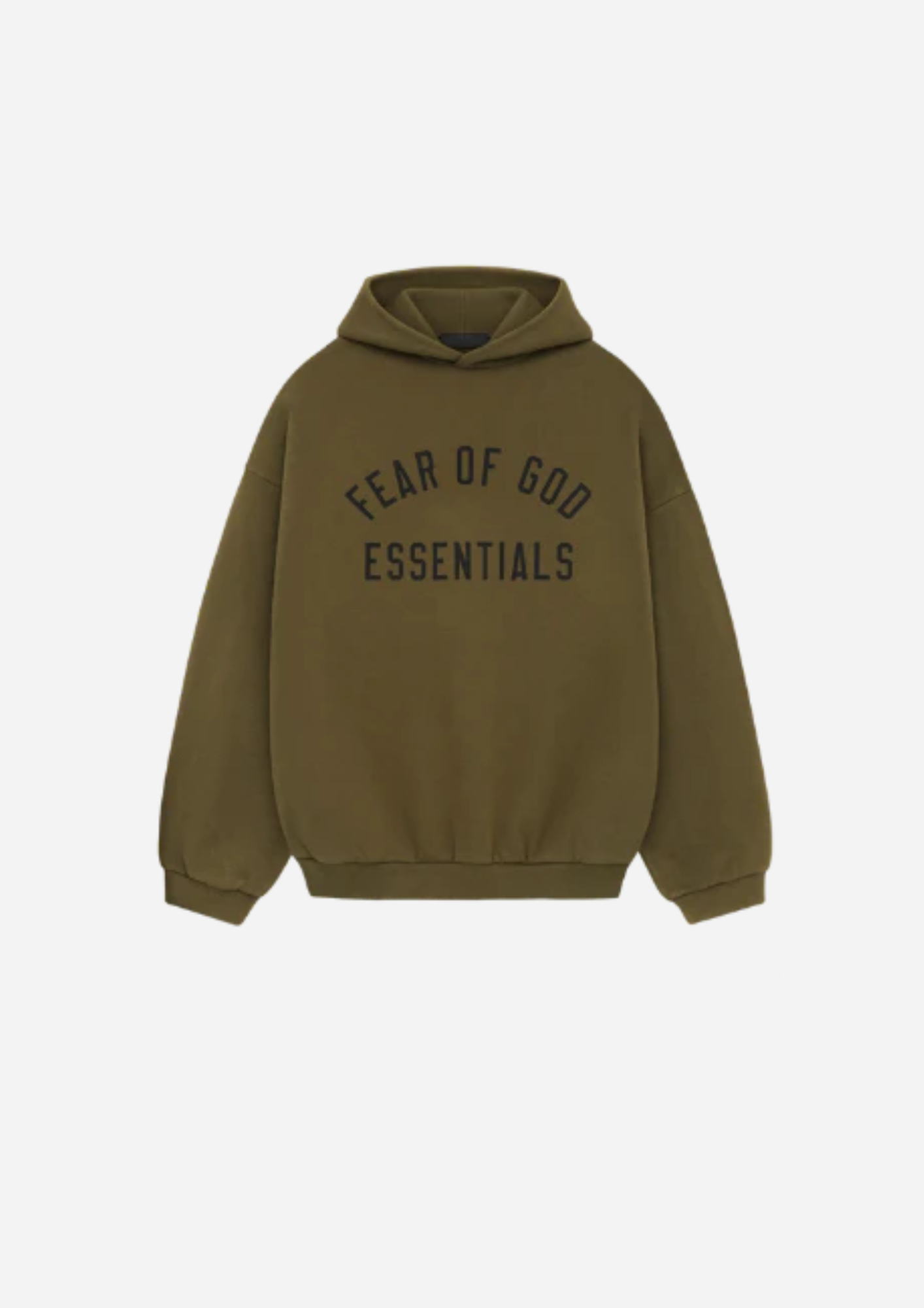 Fear of God Essentials Olive Hoodie
