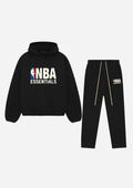 Fear of God Essentials Tracksuit NBA Black White Full set