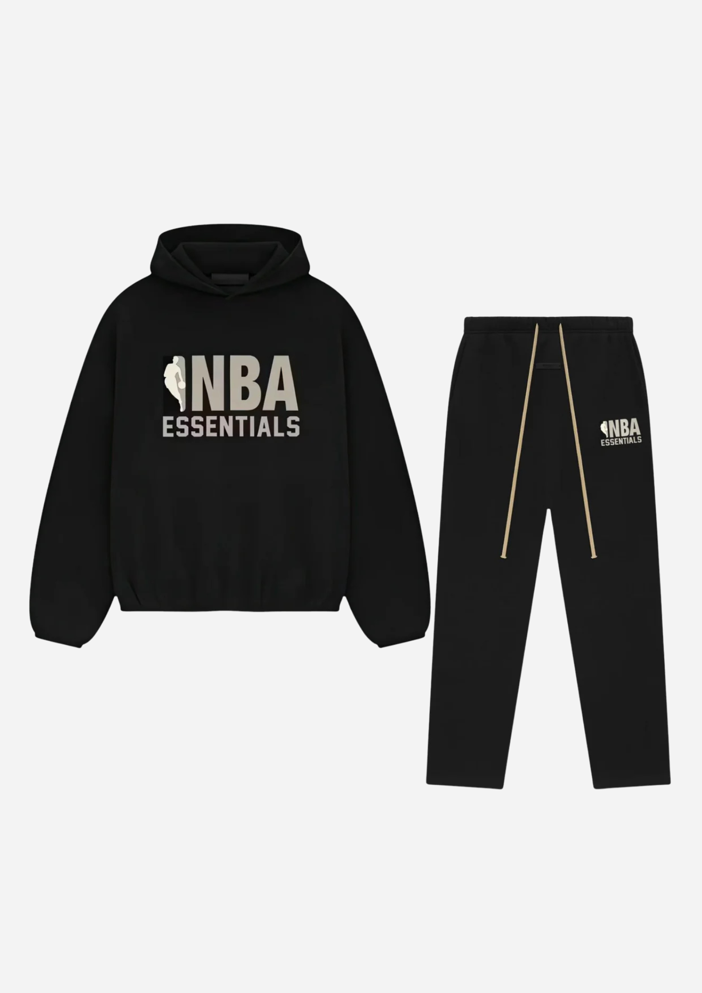 Fear of God Essentials Tracksuit NBA Black Grey
