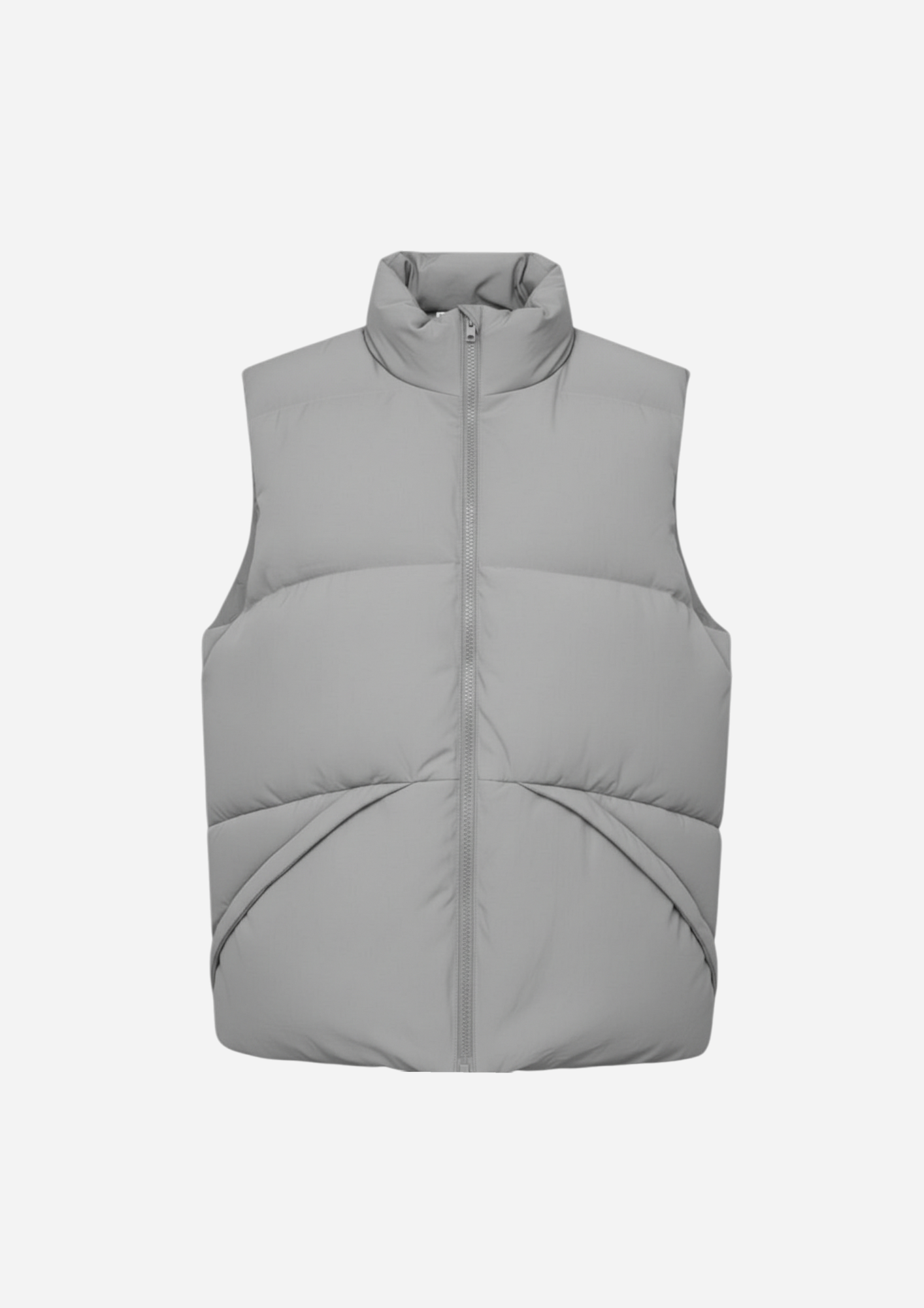 The Kana Crinkle Gilet Grey