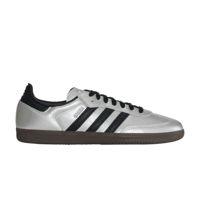 Adidas Samba OG Silver Metallic Black Gum - JI4218