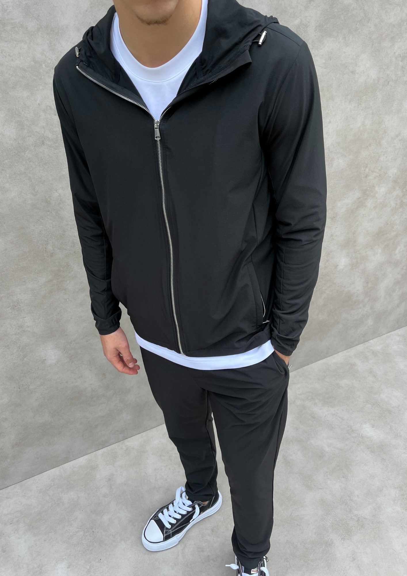 The Phantom Tech Windbreaker in Black