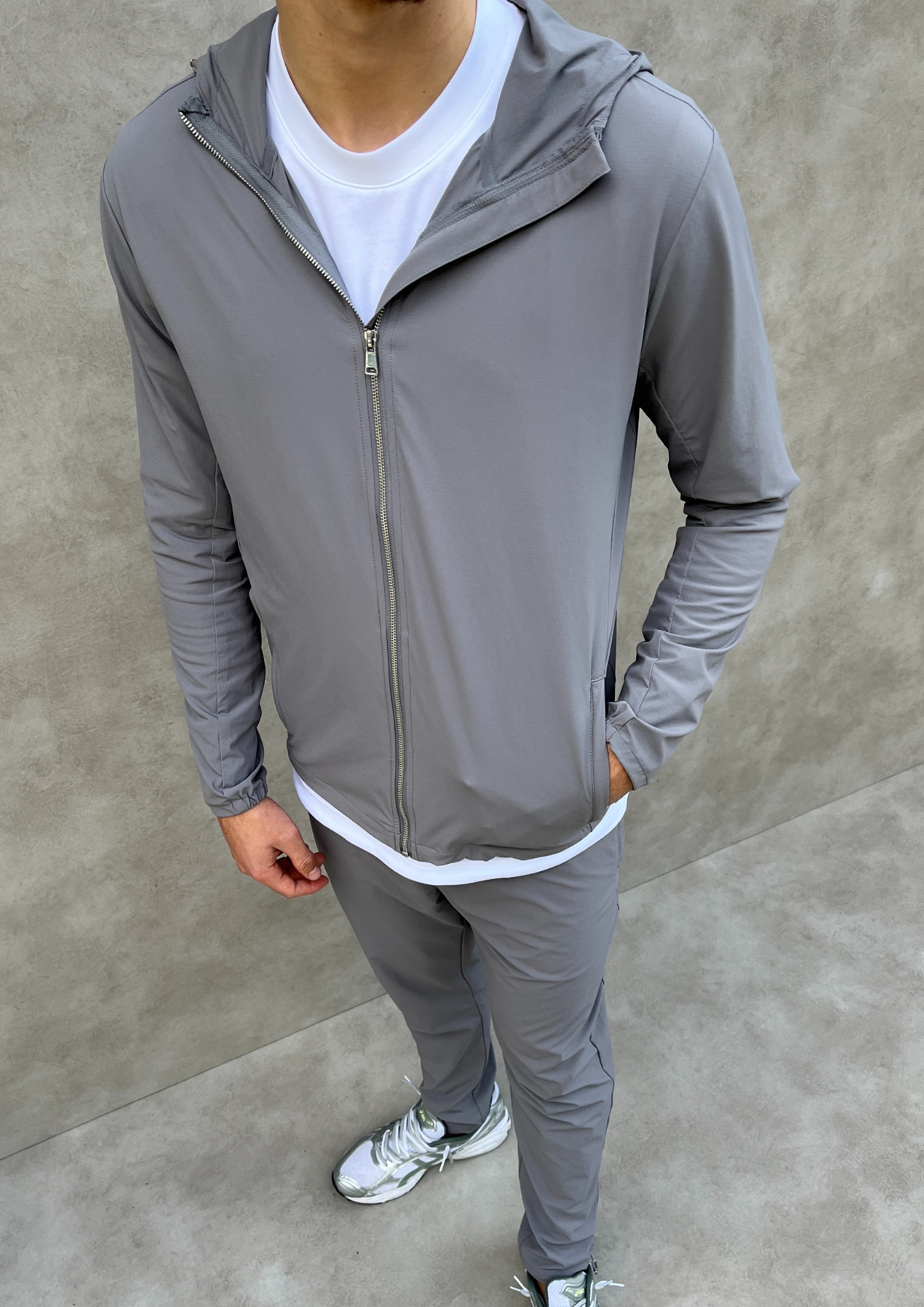 The Phantom Tech Windbreaker in Grey