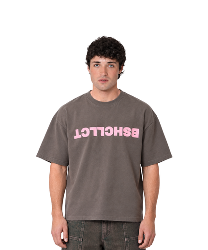 DECODED TEE - BROWN PINK