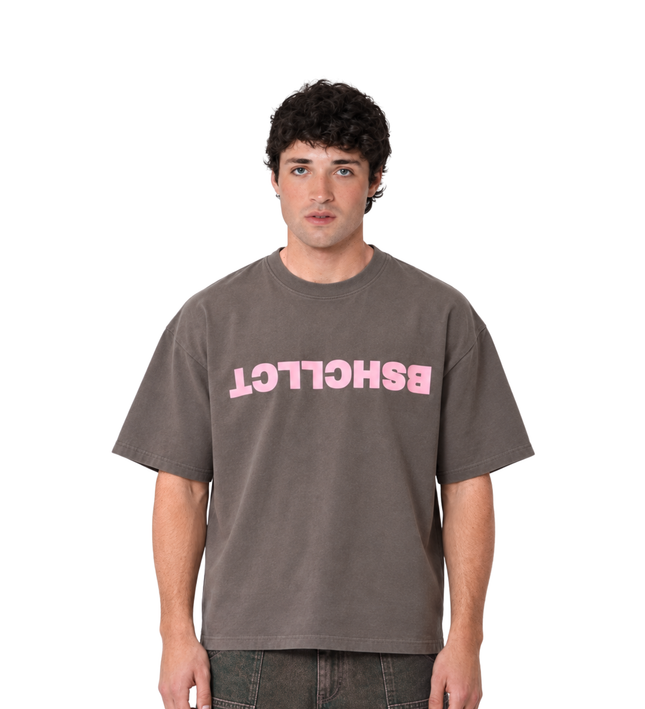 DECODED TEE - BROWN PINK