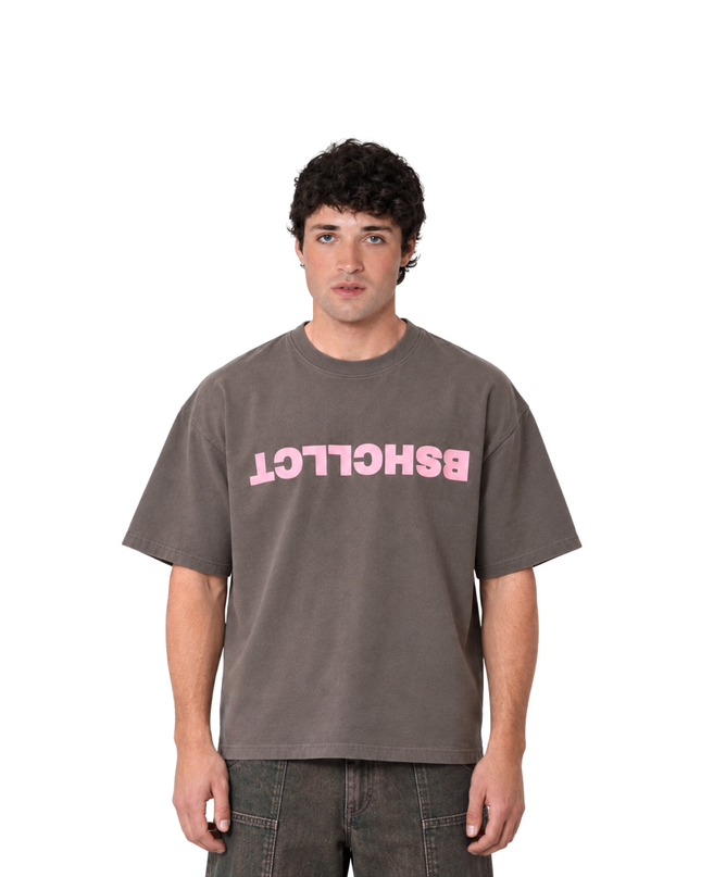 DECODED TEE - BROWN PINK
