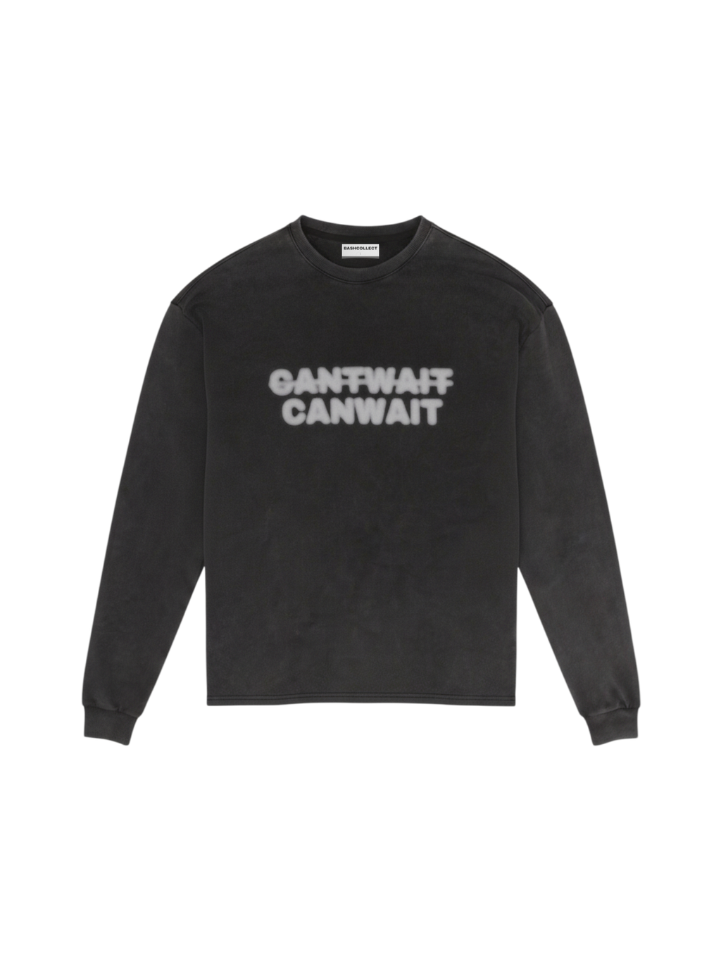 The Washed Wait Longsleeve White