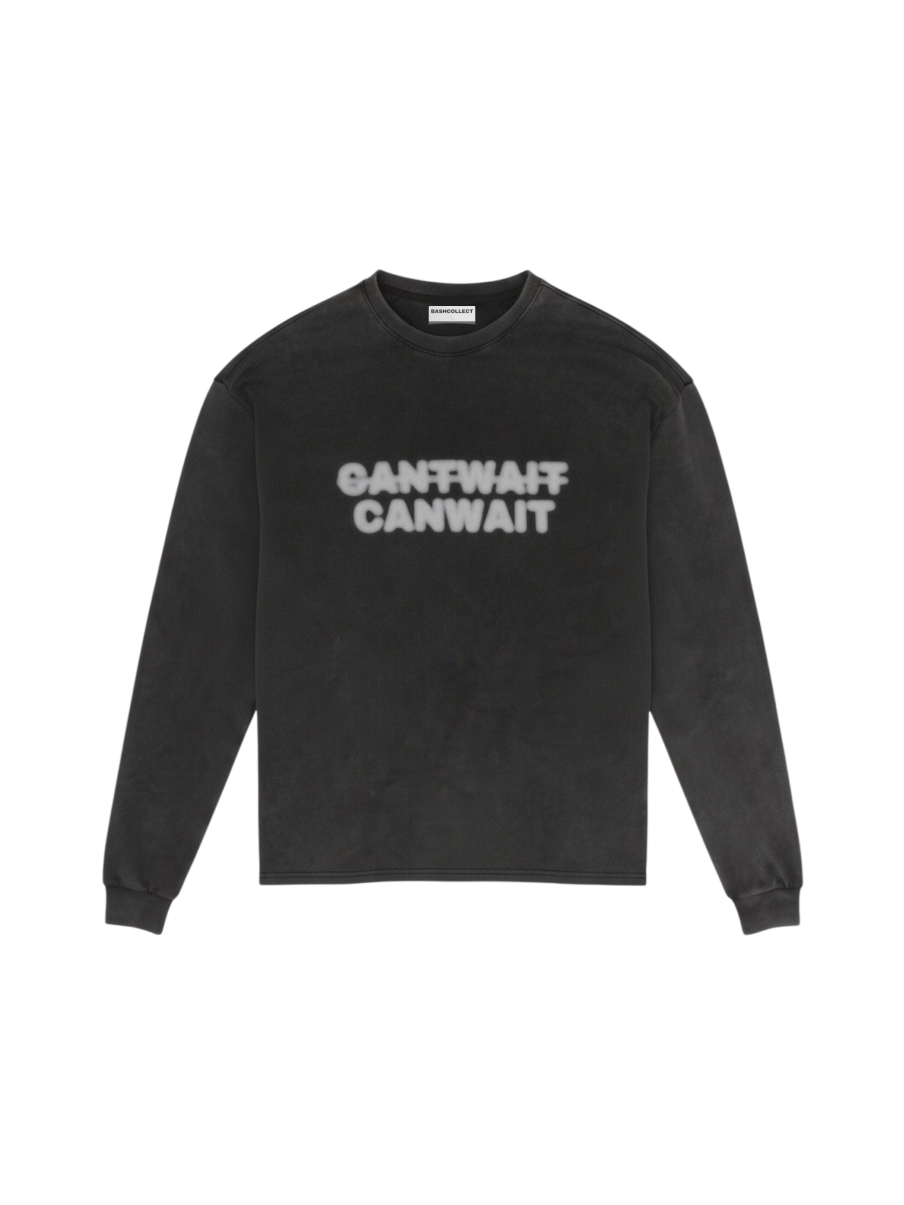 The Washed Wait Longsleeve White