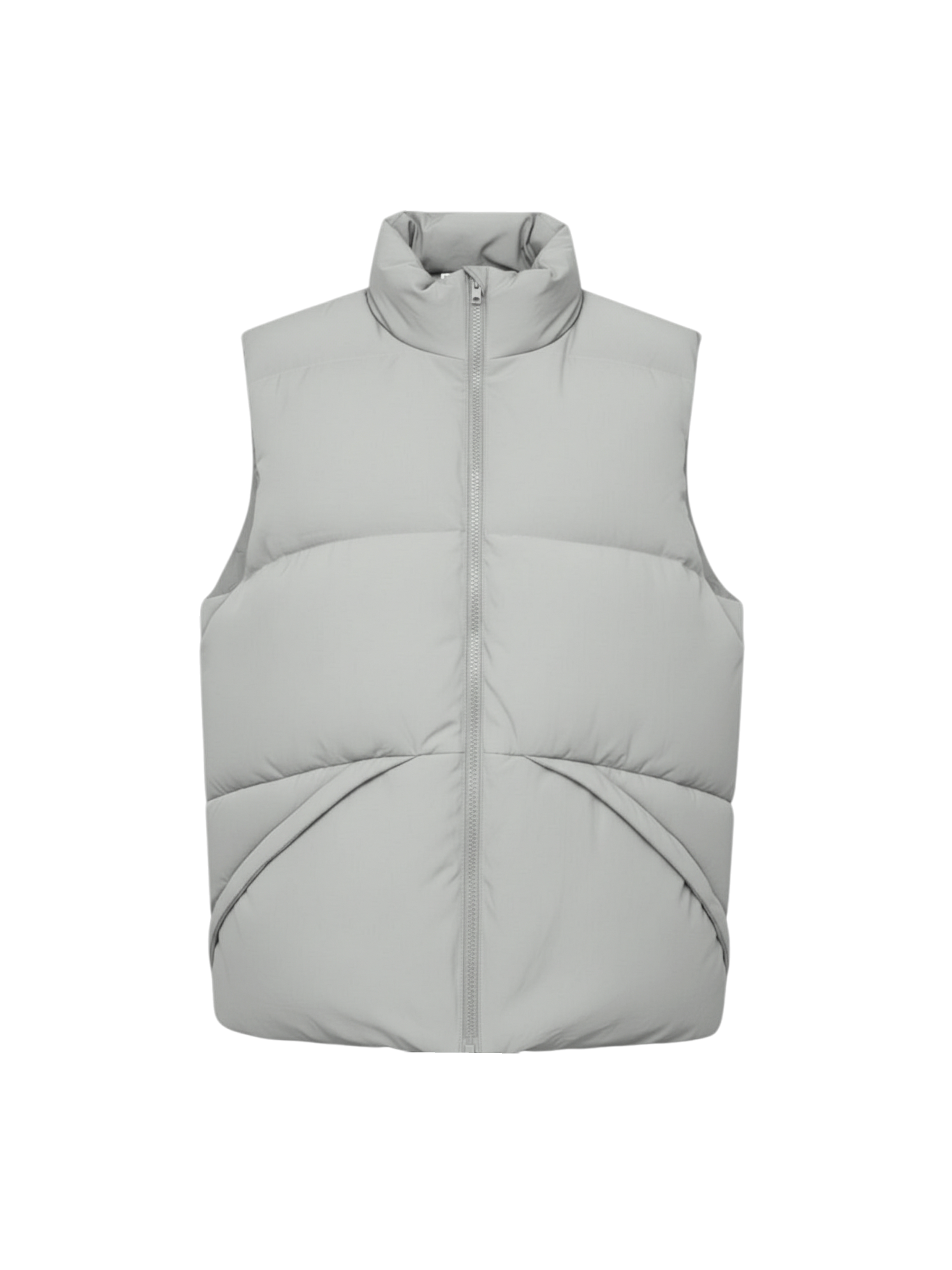 The Kana Crinkle Gilet Grey