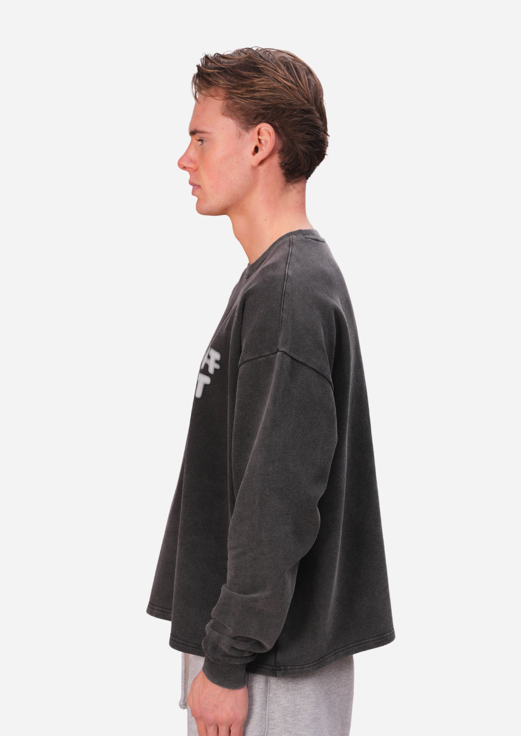 The Washed Wait Longsleeve White