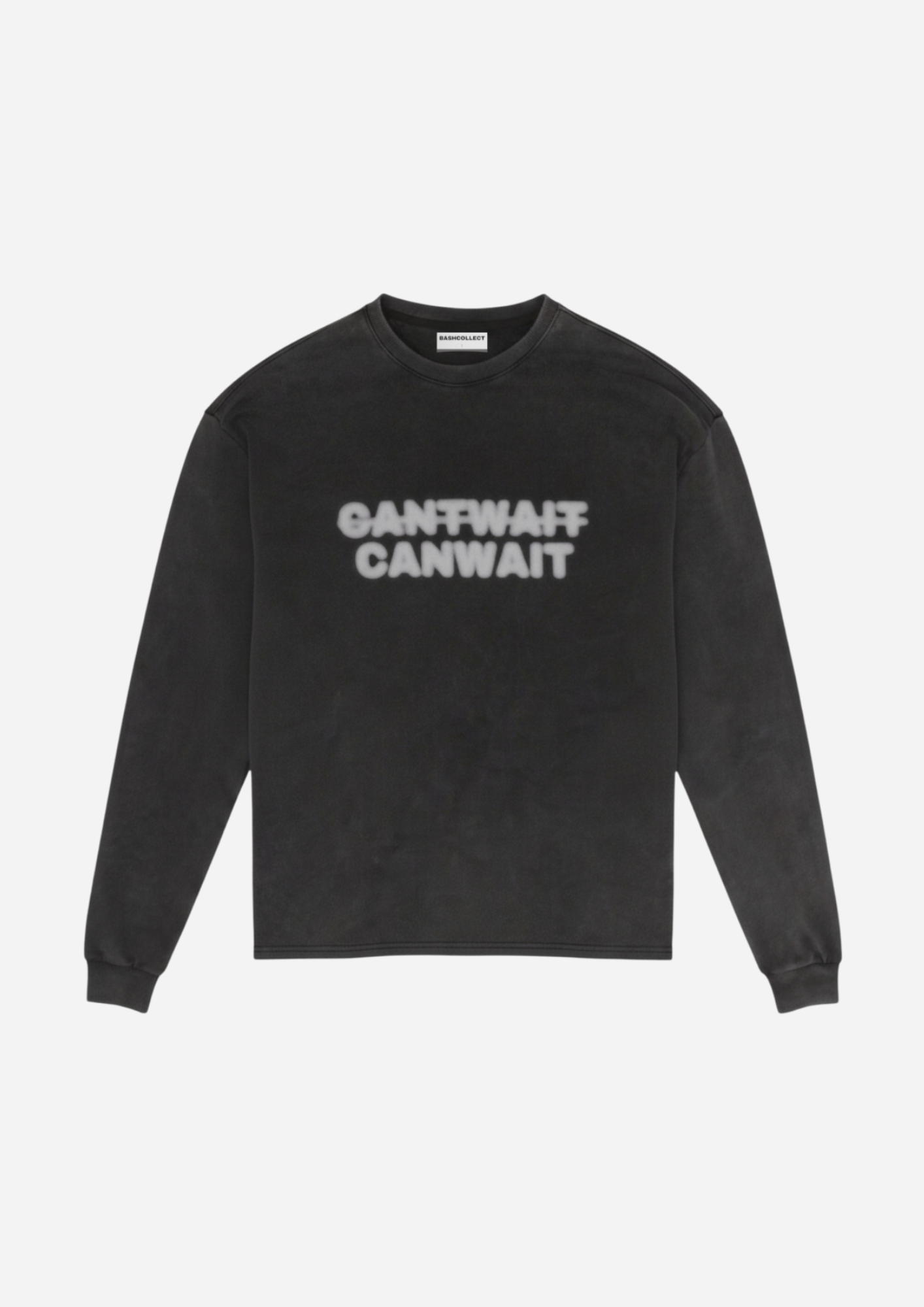 The Washed Wait Longsleeve White